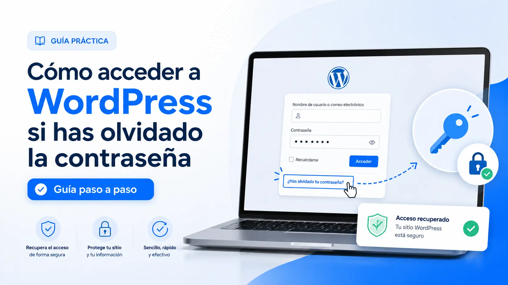 Cómo acceder a WordPress si has olvidado la contraseña